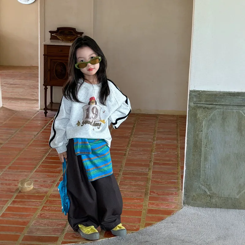 【KID】ケーブルドッグモチーフ長袖Tシャツ