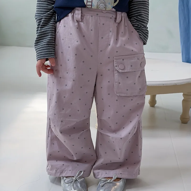 シルバースター柄ワイドカーゴパンツ