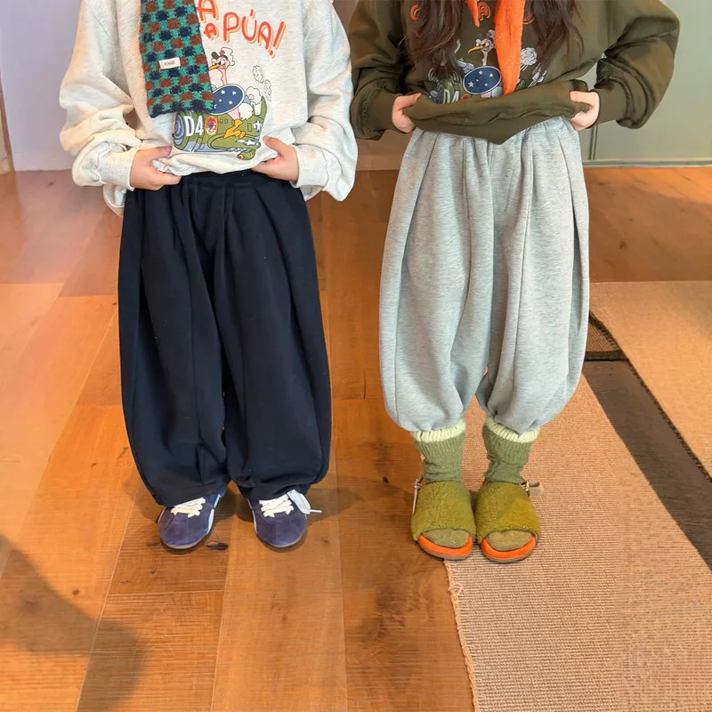 【KID】無地バルーンシルエットパンツ
