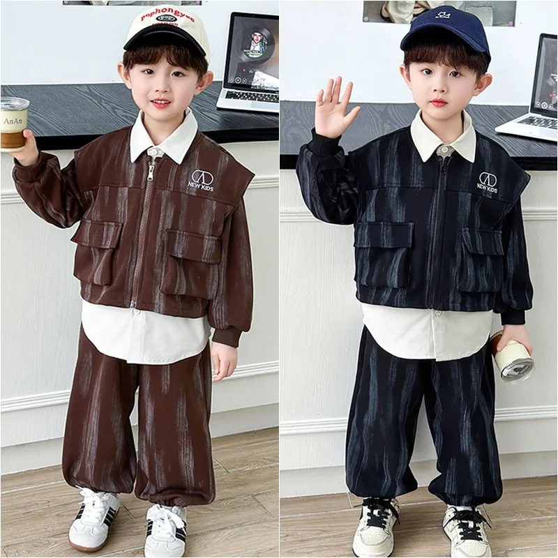 【セット】レタリングシャツベストパンツ3点セット
