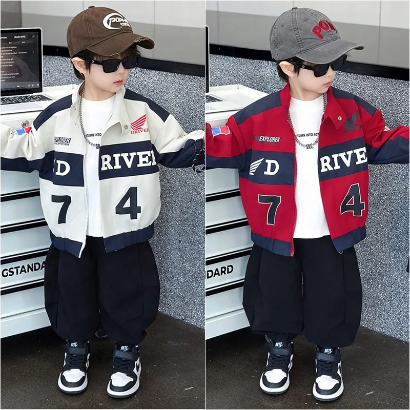 【KID】ナンバーデザインバイカラースタジャン