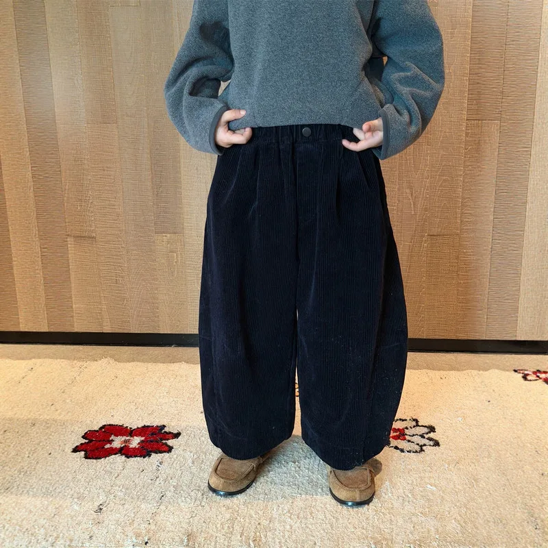 【KID】キッズコーデュロイワイドシルエットパンツ
