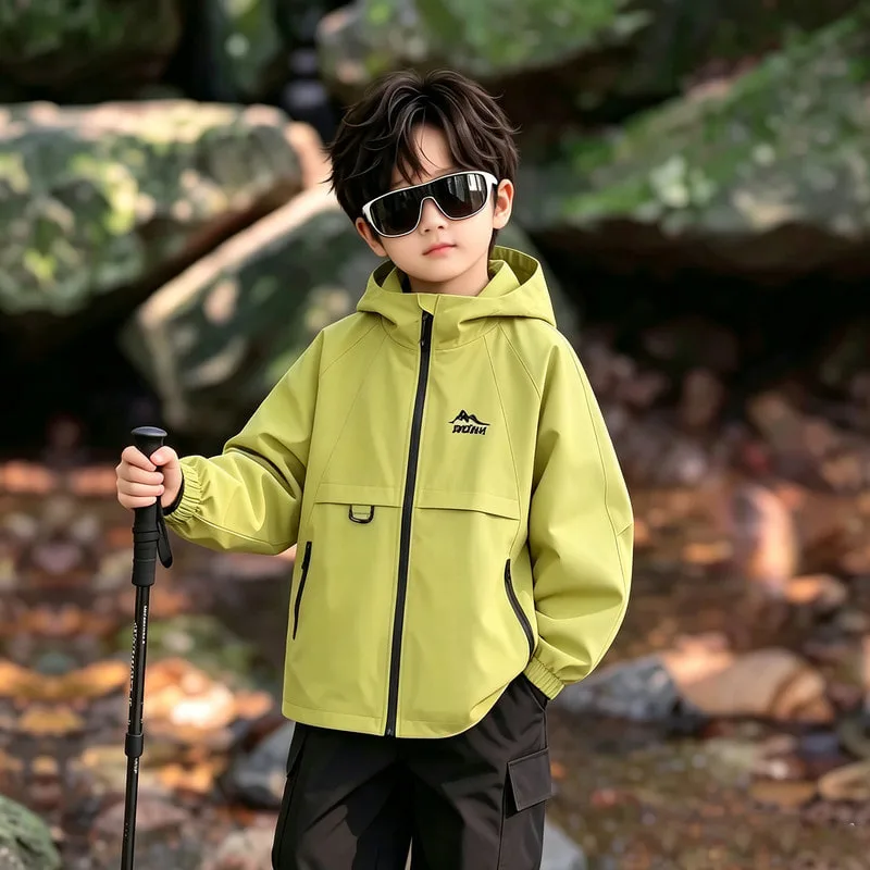 【KID】バイカラーレタリングウィンドブレーカー