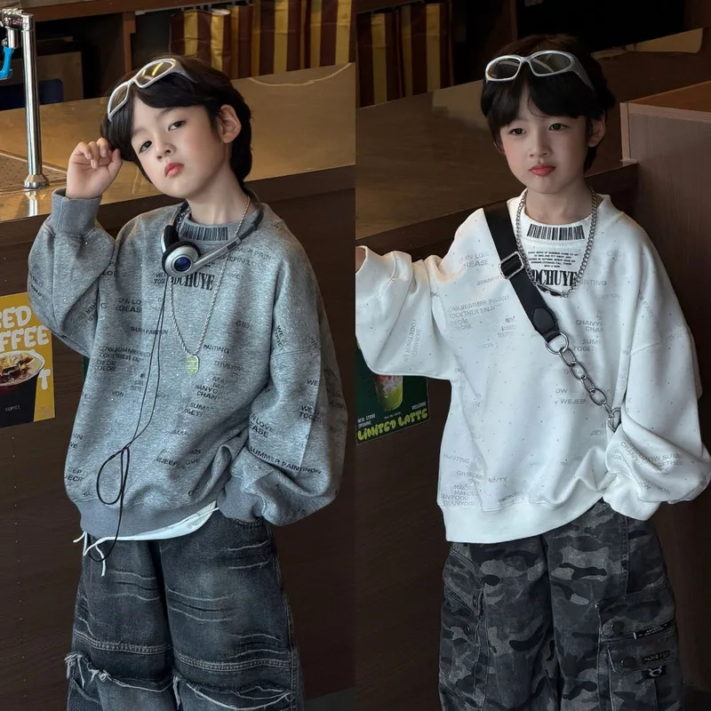 【KID】タトゥーグラフィック長袖トレーナー