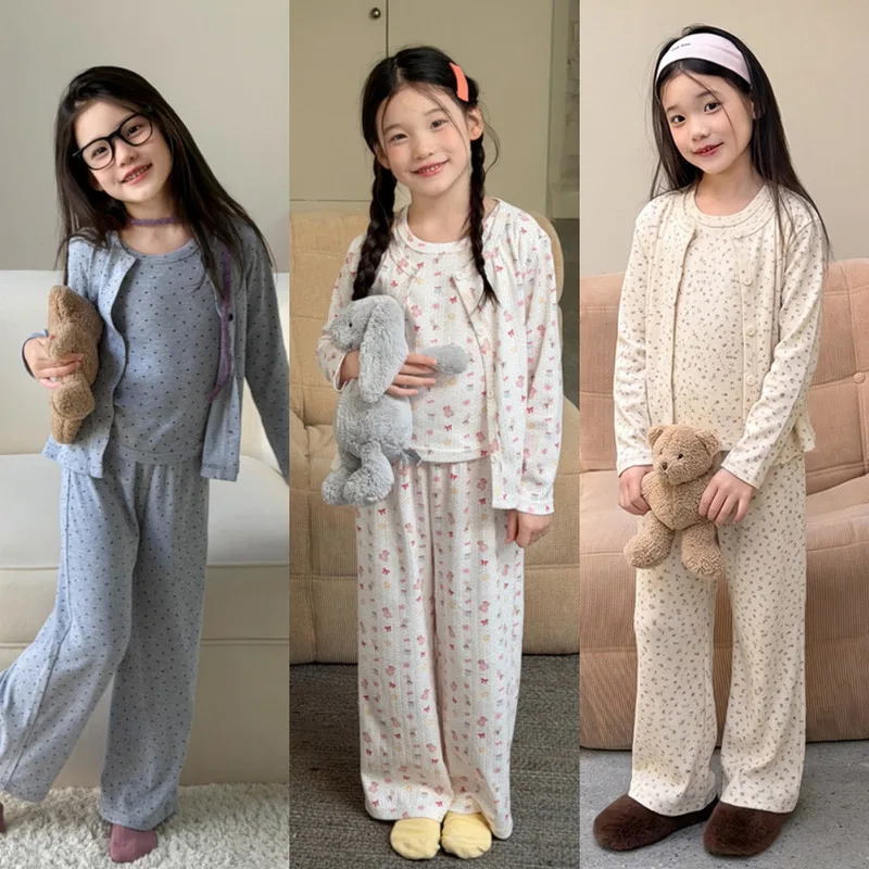 【セット】女の子長袖ルームウェア上下セット