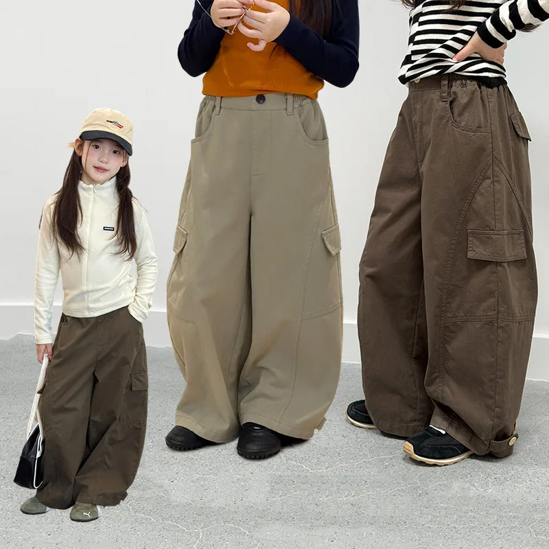 【KID】キッズサイドポケットカーゴワイドパンツ