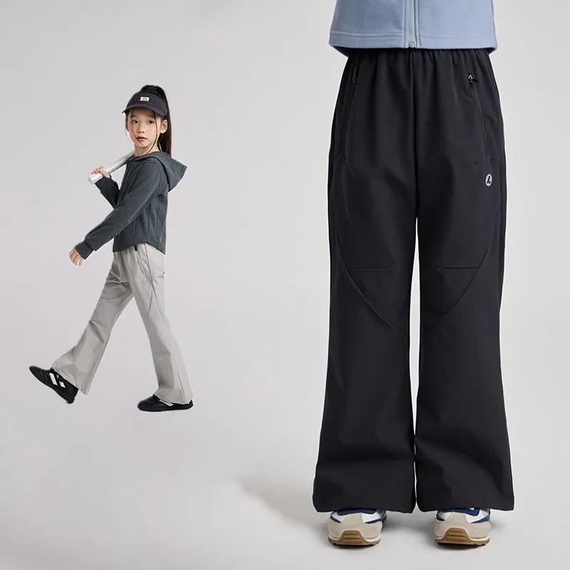 【KID】フレアシルエットアウトドアロングパンツ