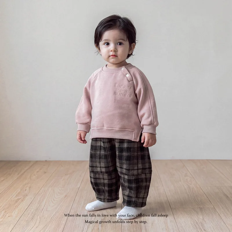 【BABY】チェックパンツ追加対応裏起毛トレーナー