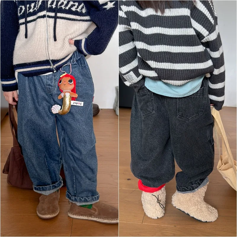 【KID】ウェーブデザインデニムハーレムパンツ