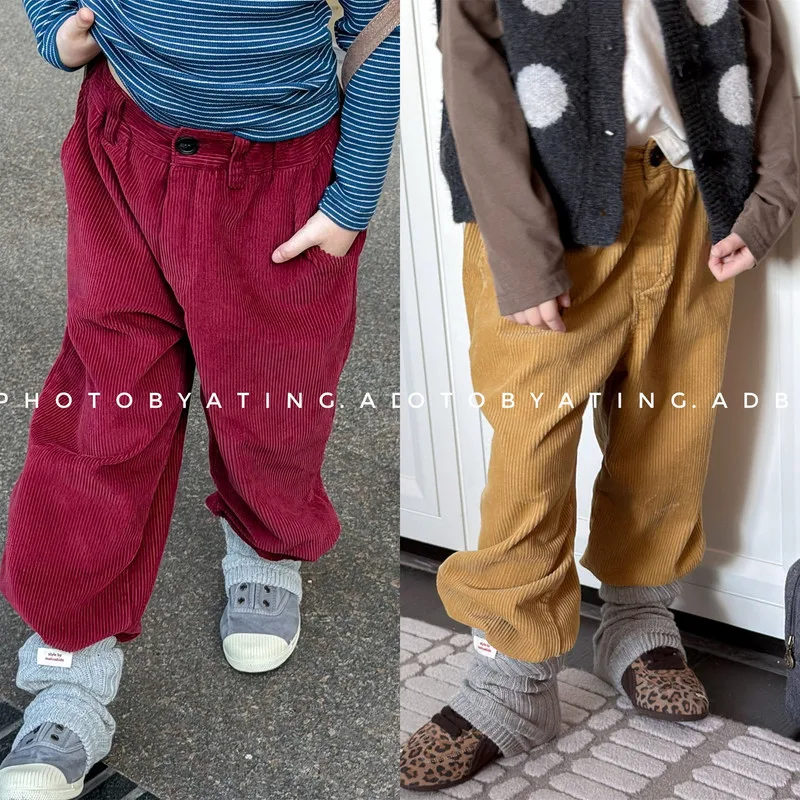【KID】キッズコーデュロイロングパンツ