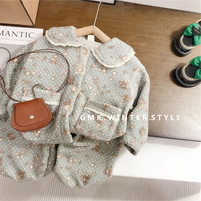 【セット】フラワー柄ルームウェア上下セット