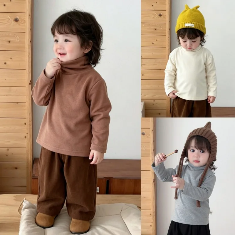 【BABY】イージーハイネック長袖Tシャツ