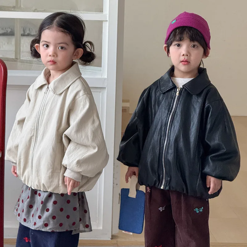 【KID】襟付きバルーンスリーブ裏起毛ジャケット