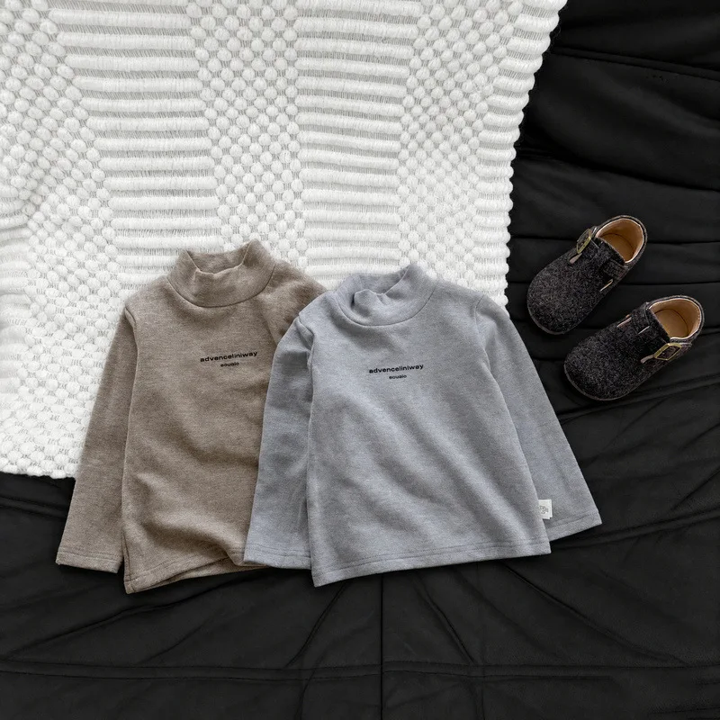 【BABY】ベーシックハイネック長袖Tシャツ
