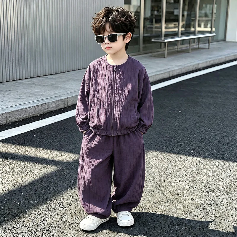 【セット】リンクル長袖トップスパンツセットアップ