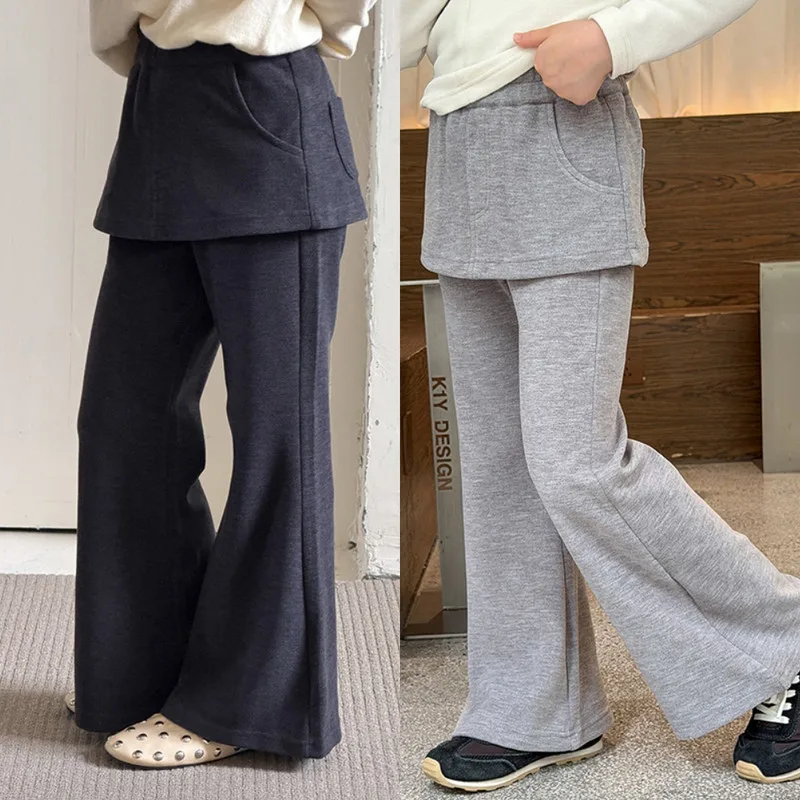【KID】スカート風フレアシルエットパンツ