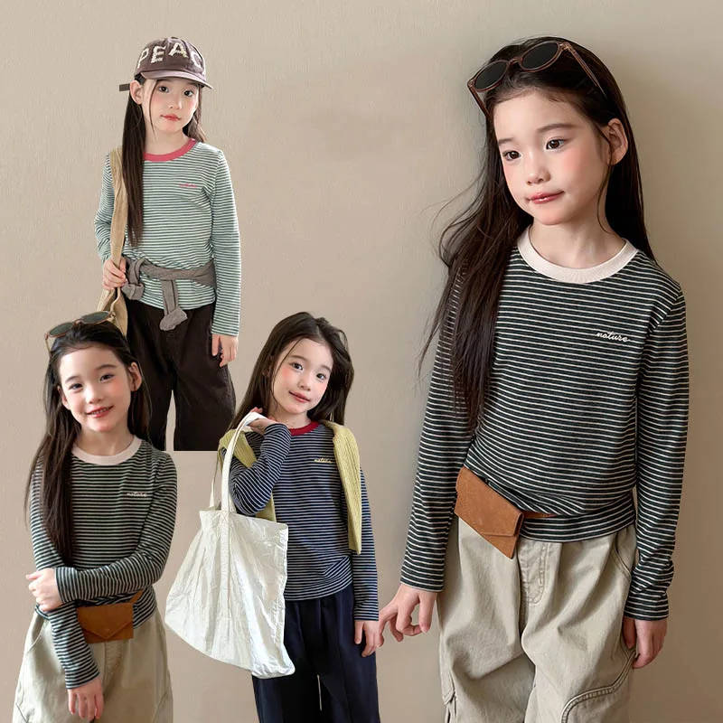 【KID】ハーモニーストライプ長袖Tシャツ
