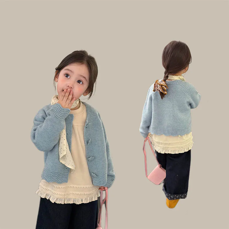 【KID】星ボタンニットカーディガン