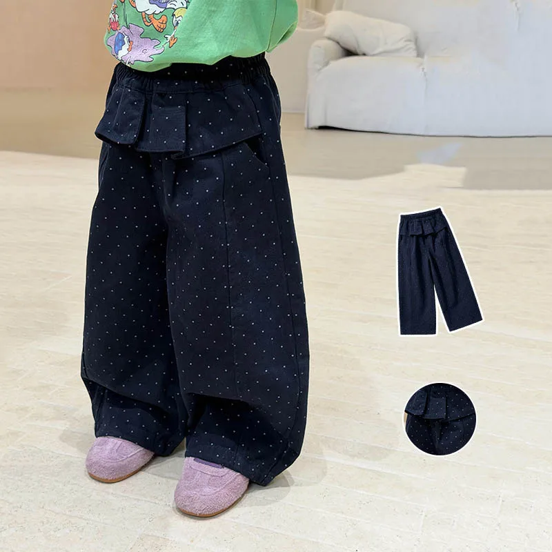 【KID】ドット切替ワイドパンツ