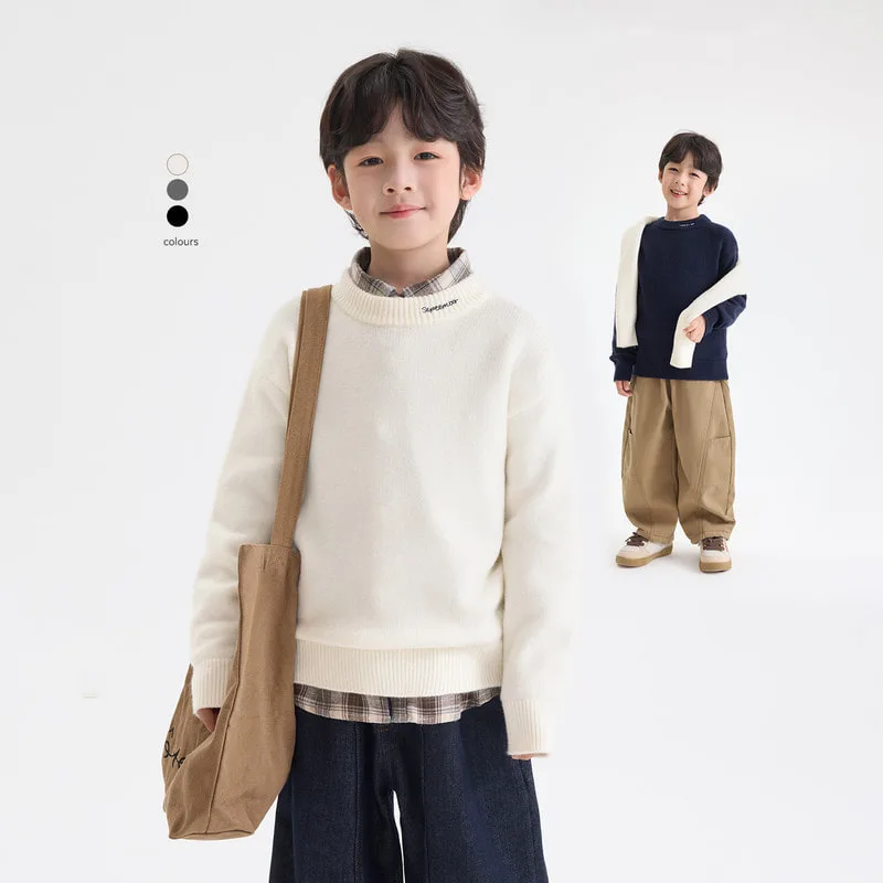 【KID】ハイネックニット長袖プルオーバー