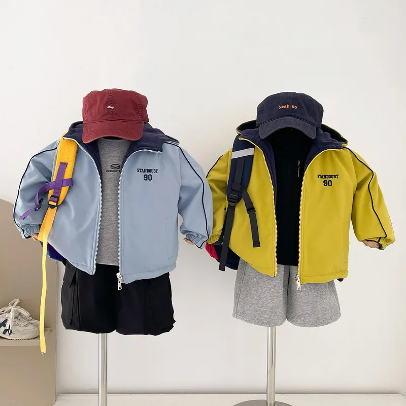 【KID】裏起毛リバーシブルフード付きジャケット