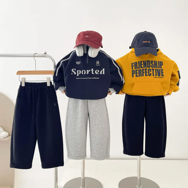 【KID】秋冬裏起毛キッズロングパンツ