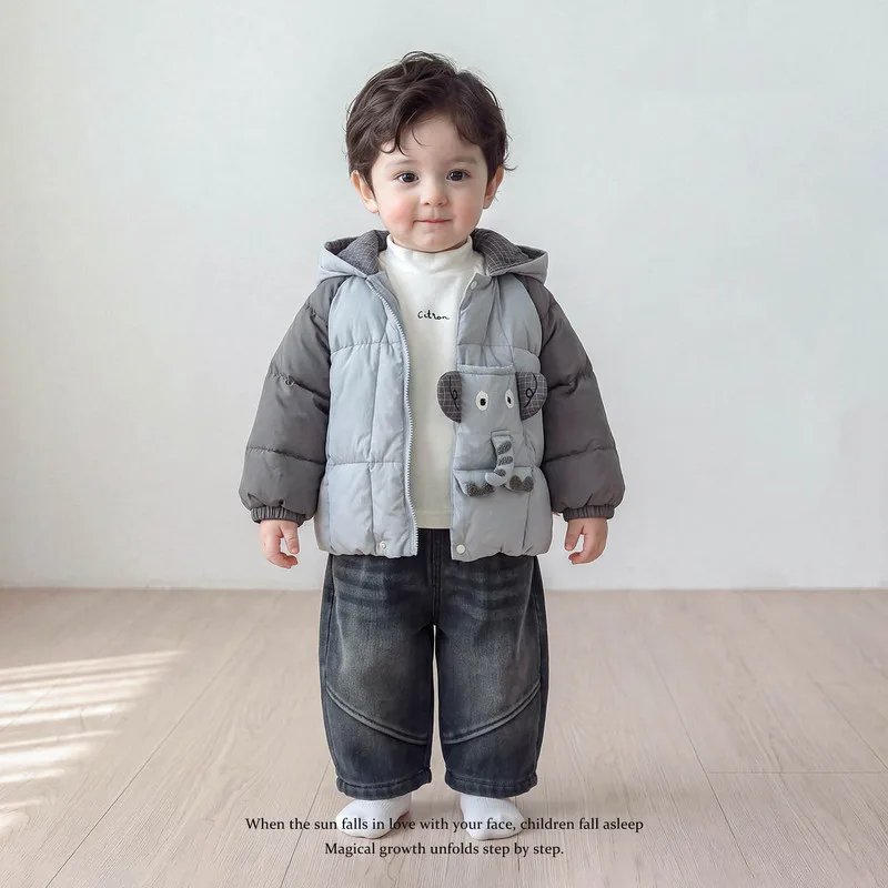 【BABY】コアラデザインフード付き中綿ジャケット
