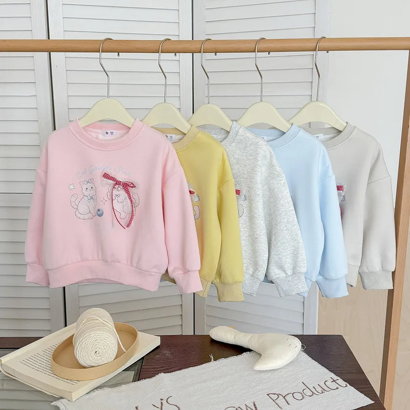 【KID】キャットガーデンねこイラスト長袖トレーナー