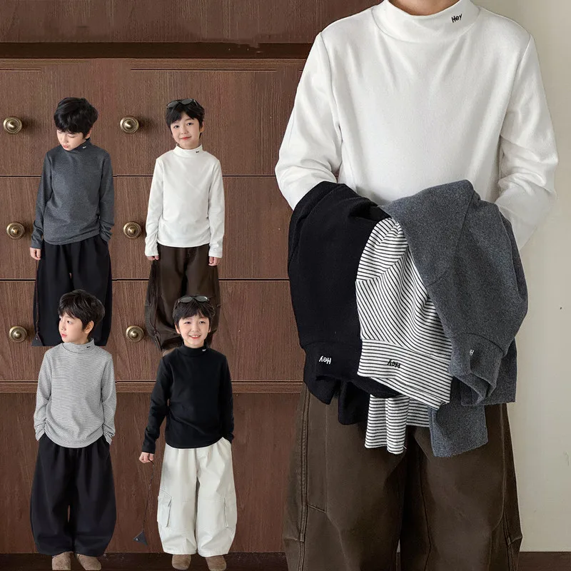 【KID】ハイネック長袖カットソー