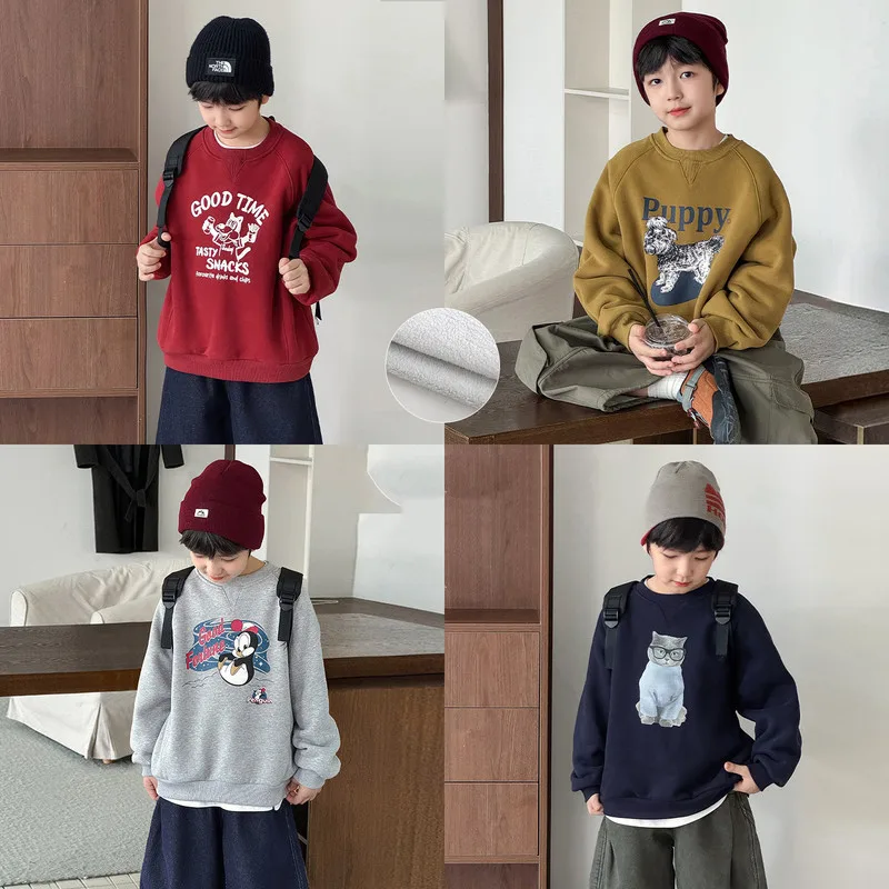 【KID】裏起毛イラストグラフィックトレーナー