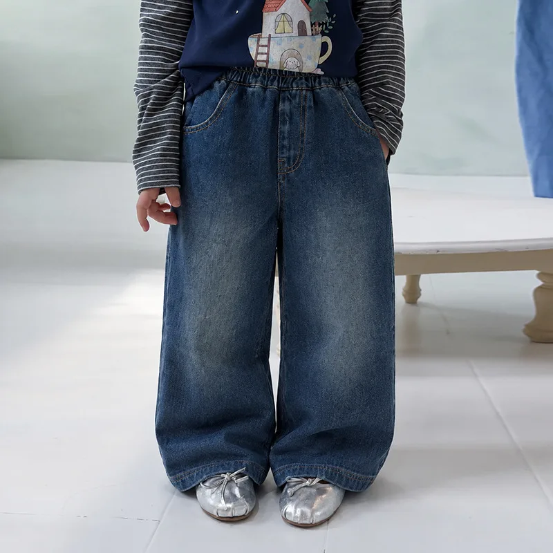 【KID】キッズワイドシルエットデニムパンツ
