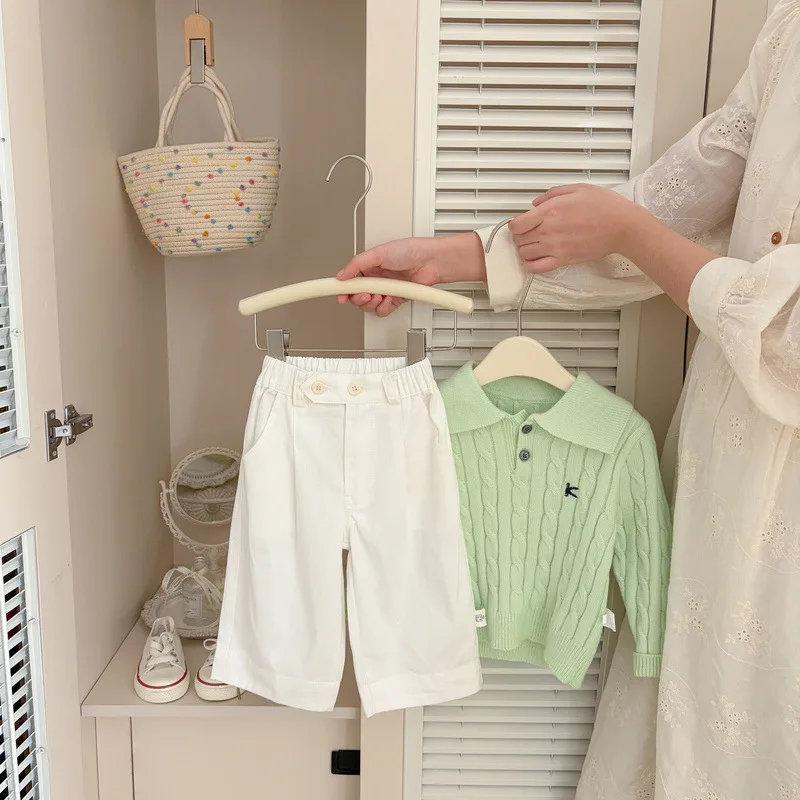 【BABY】リエクリームベーシックロングパンツ