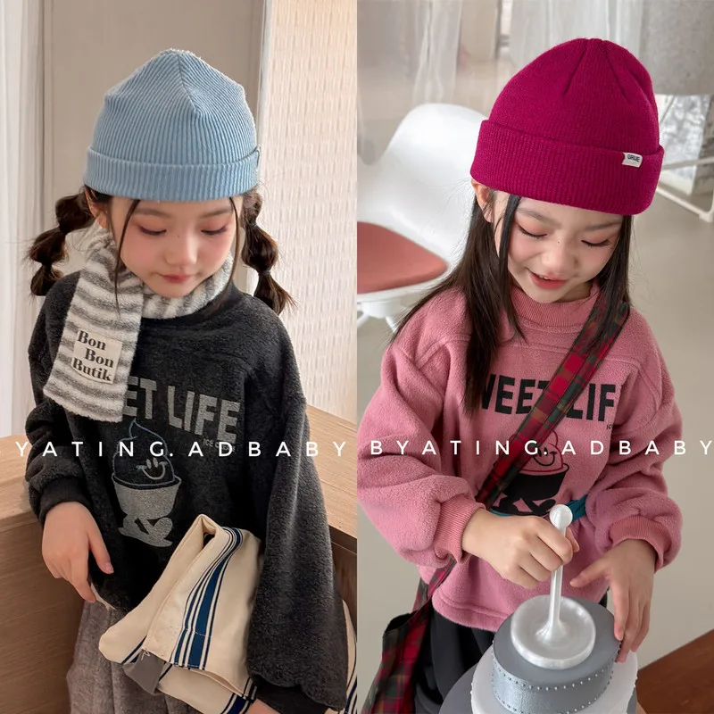 【KID】英字プリント長袖Tシャツ