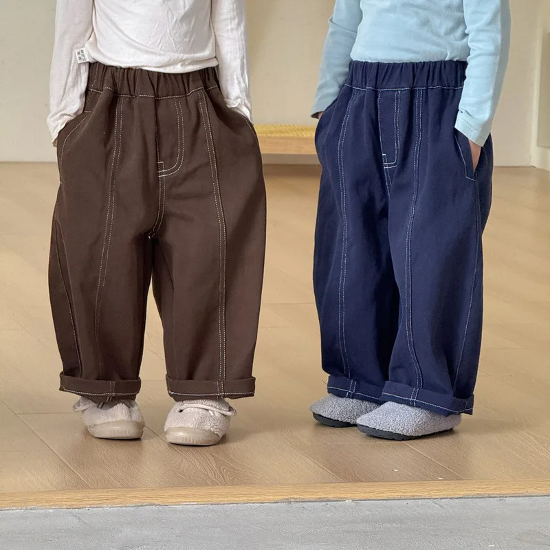 【KID】コイルステッチデザインロングパンツ