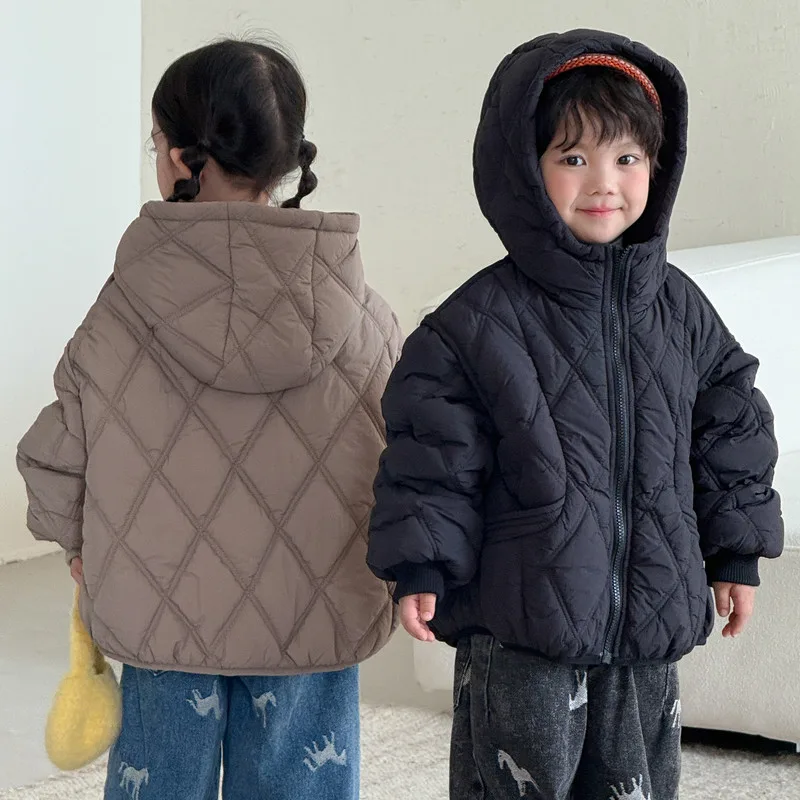 【KID】キルティングフード付き中綿ジャケット