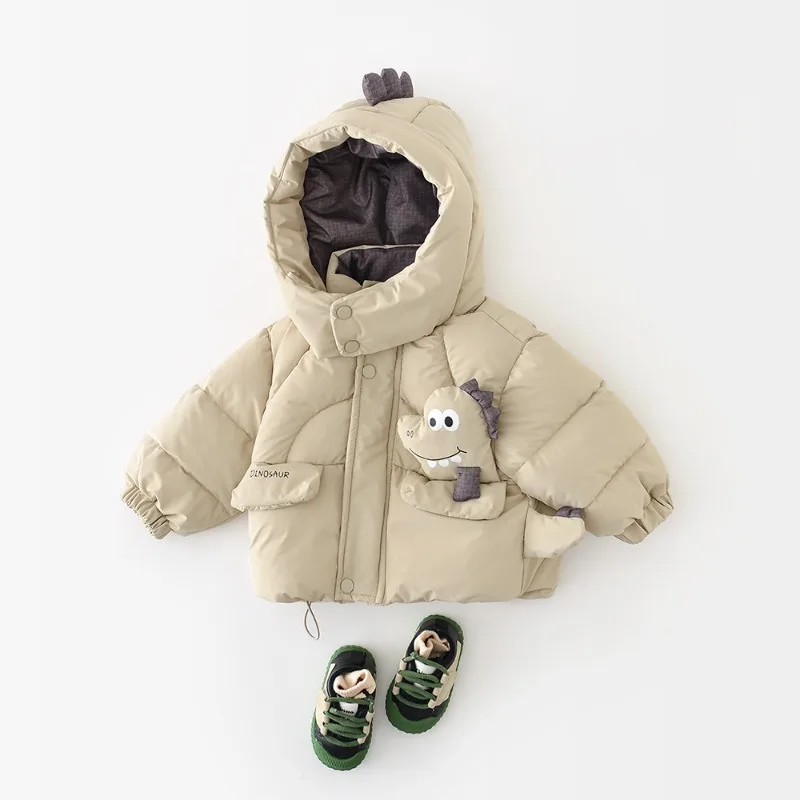 【BABY】キュート恐竜モチーフ中綿ジャケット