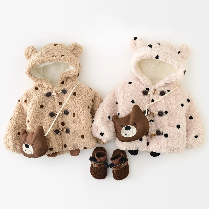 【BABY】ドット柄シアサッカーキッズジャケット