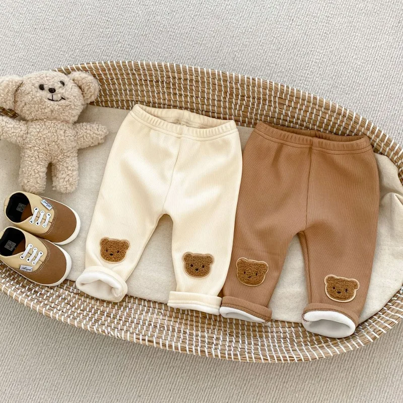 【BABY】もこもこくまモチーフロングレギンス