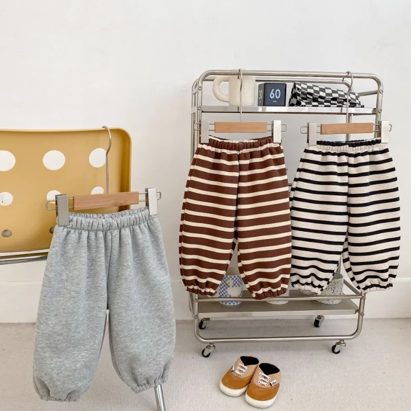 【BABY】ベビー裏起毛カジュアルロングパンツ