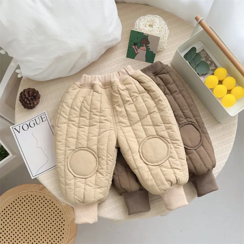 【BABY】キルティング裏起毛ウエストゴムパンツ