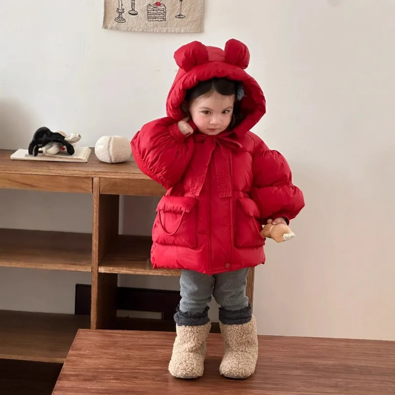 【BABY】さくらんぼモチーフふっくら中綿ジャケット