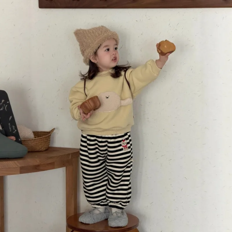 【セット】ポテトモチーフストライプパンツセットアップ
