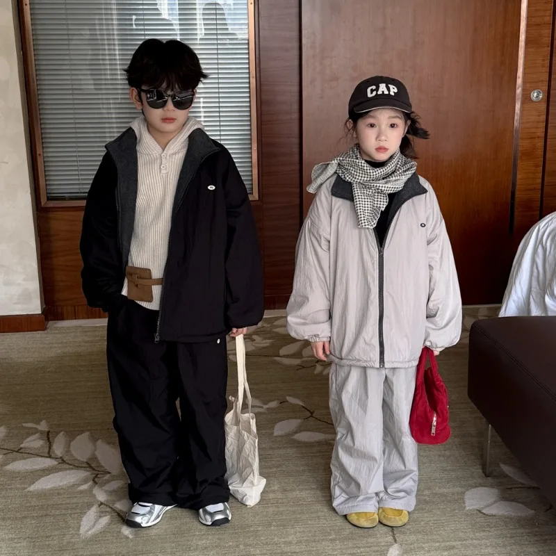 【セット】裏起毛ジップアップジャケット上下セット