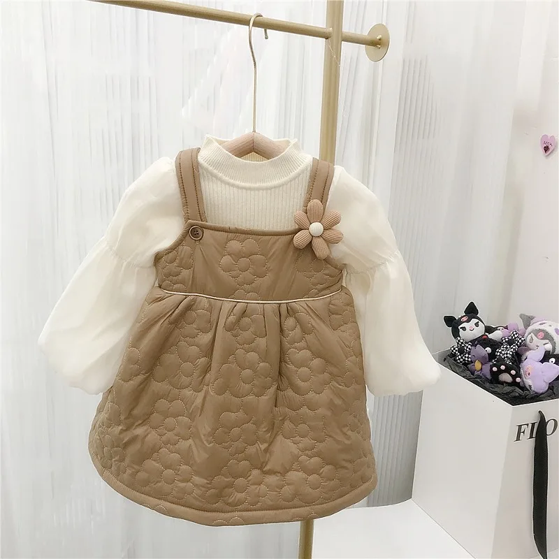 【セット】フラワーキルティングワンピース＆ブラウスセット
