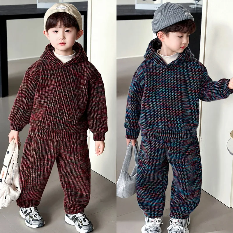 【セット】ラップネック裏起毛キッズセットアップ