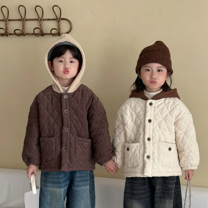 【KID】コーデュロイキルティングジャケット