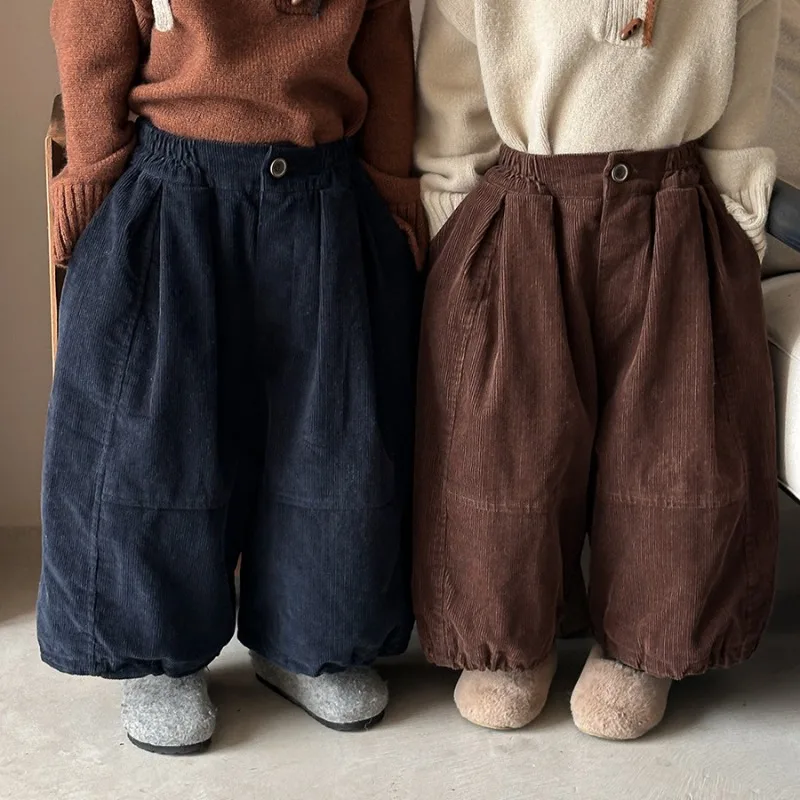 【KID】コーデュロイワイドパンツ