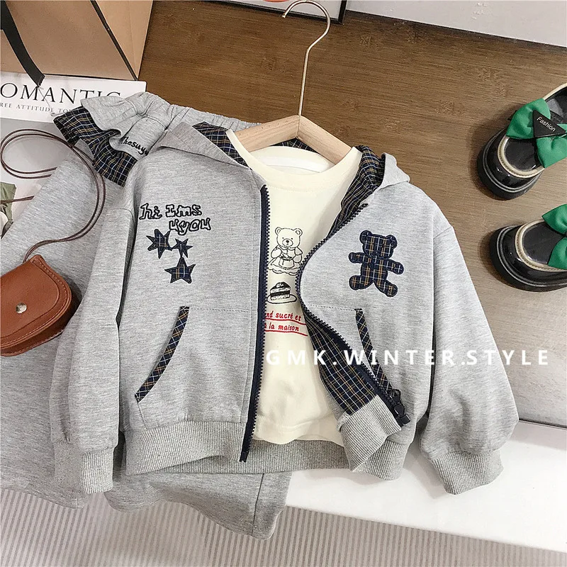 【リンクコーデ】くまパーティーTシャツ／くまパーティー上下セット