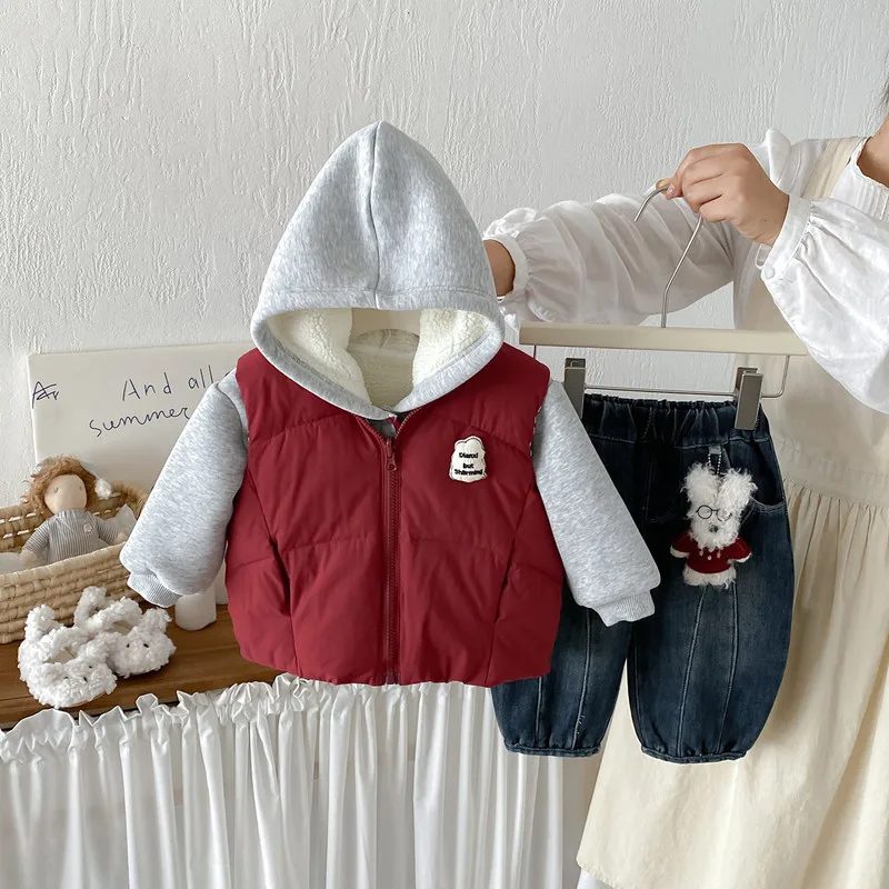 【BABY】フード付き裏起毛トレーナー