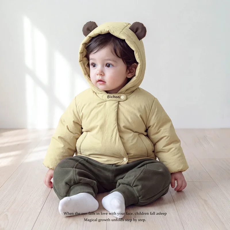 【BABY】くま耳フード付き起毛ジャケット